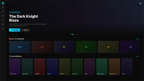 StreamX Home Screen