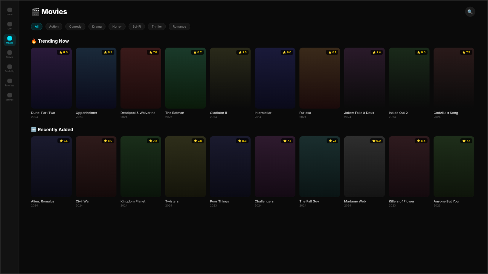 StreamX Movies
